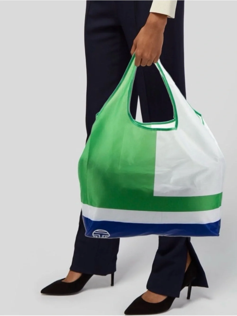 Tory Burch Sport nylon color block tote bag